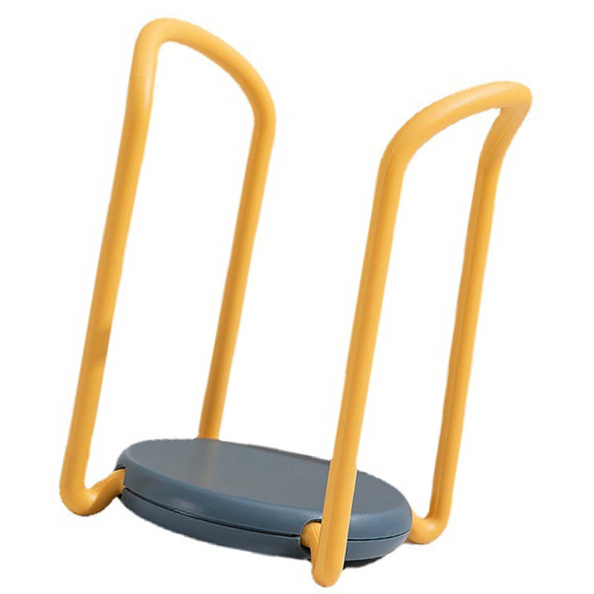 Bowl Organizer Multiple Functional Retractable Dish Drying Rack for Kitchen Counter Yellow and Blue