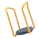 Bowl Organizer Multiple Functional Retractable Dish Drying Rack for Kitchen Counter Yellow and Blue