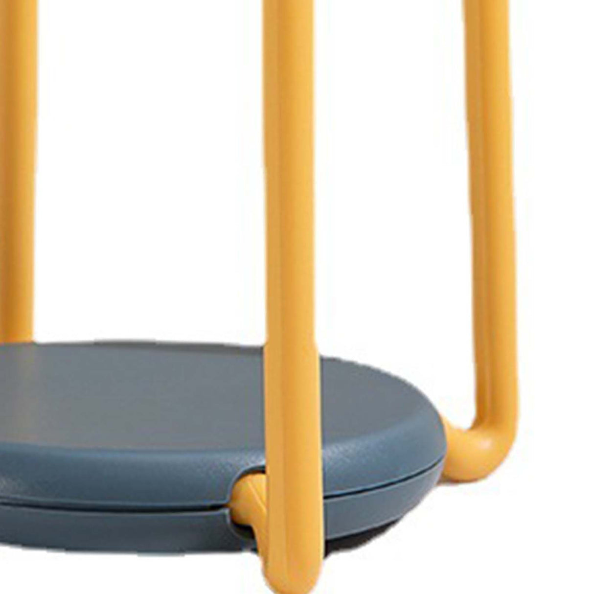 Bowl Organizer Multiple Functional Retractable Dish Drying Rack for Kitchen Counter Yellow and Blue