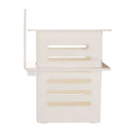 Bathroom Kitchen Draining Shelf Plastic Adhesive Waterproof Small Wall Chopsticks Basket Organizer White
