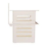 Bathroom Kitchen Draining Shelf Plastic Adhesive Waterproof Small Wall Chopsticks Basket Organizer White