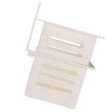 Bathroom Kitchen Draining Shelf Plastic Adhesive Waterproof Small Wall Chopsticks Basket Organizer White - Top-Down View