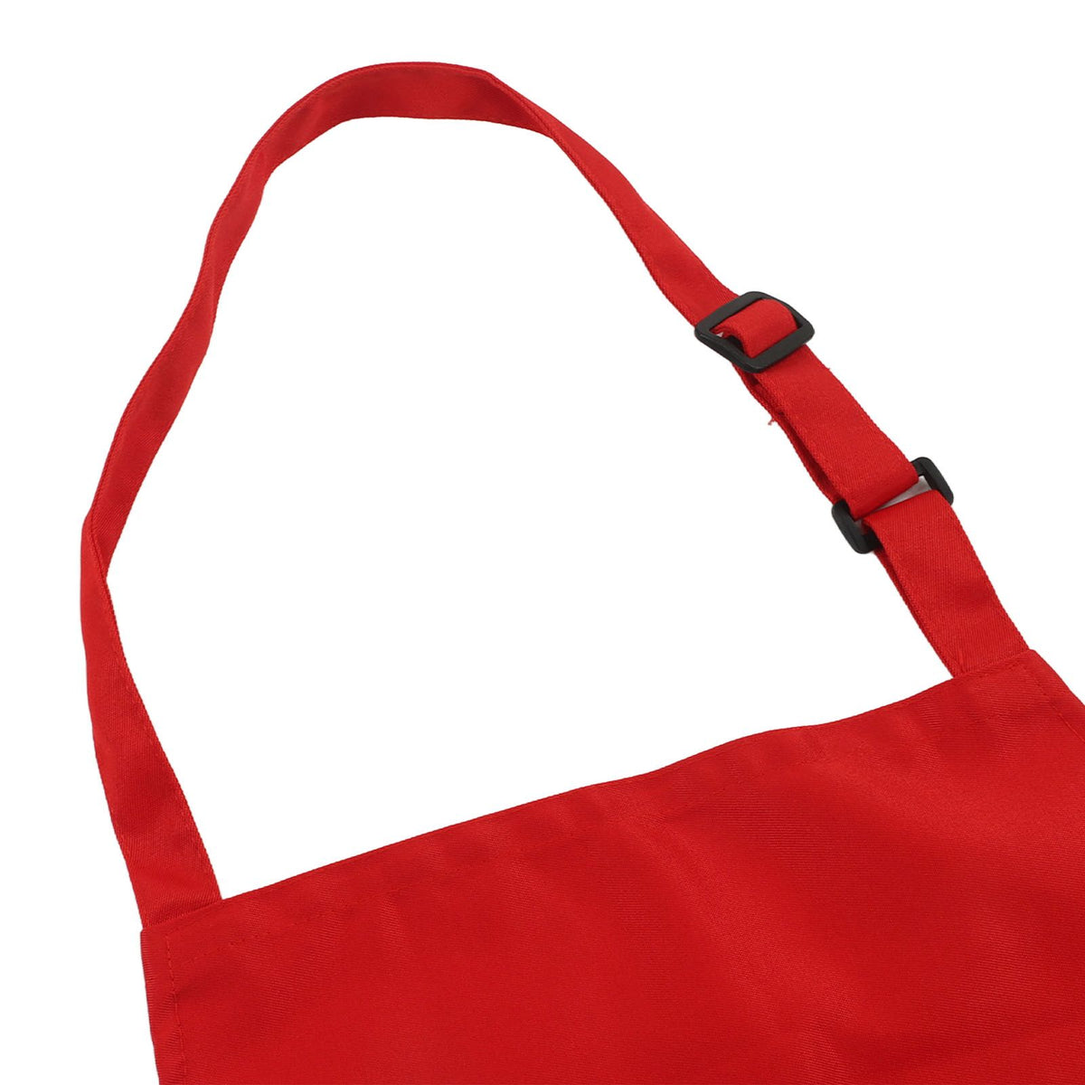 Cooking Apron Waterproof Adjustable Neck Strap Breathable Soft Kitchen Bib Apron with Pocket for Barbecue Baking 2pcs Red