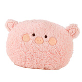 Hand Warm Plush Stuffed Pillow Cute Animal Decorative Soft Warm Hand Cushion for Home Bedroom Office Pink 11in - Front View