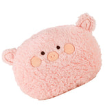 Hand Warm Plush Stuffed Pillow Cute Animal Decorative Soft Warm Hand Cushion for Home Bedroom Office Pink 11in - Extra Image
