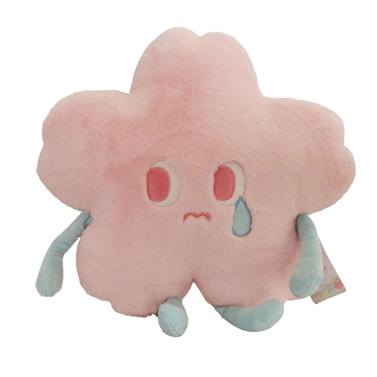 Flower Shape Plush Toy Crying Lively Stylish Stuffed Flower Toy for Living Room Balcony Office Pink 40 X 40cm