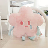 Flower Shape Plush Toy Crying Lively Stylish Stuffed Flower Toy for Living Room Balcony Office Pink 40 X 40cm - 45-Degree Angle