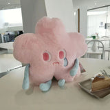 Flower Shape Plush Toy Crying Lively Stylish Stuffed Flower Toy for Living Room Balcony Office Pink 40 X 40cm