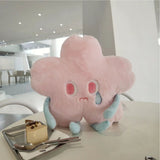 Flower Shape Plush Toy Crying Lively Stylish Stuffed Flower Toy for Living Room Balcony Office Pink 40 X 40cm - Extra Image