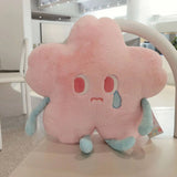 Flower Shape Plush Toy Crying Lively Stylish Stuffed Flower Toy for Living Room Balcony Office Pink 40 X 40cm - Extra Image