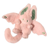 Plush Rabbit Doll Soft Cute PP Cotton Filling Wing Long Tail Design Stuffed Bunny Toy for Children Adults Pink - Front View