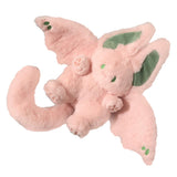 Plush Rabbit Doll Soft Cute PP Cotton Filling Wing Long Tail Design Stuffed Bunny Toy for Children Adults Pink
