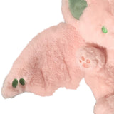 Plush Rabbit Doll Soft Cute PP Cotton Filling Wing Long Tail Design Stuffed Bunny Toy for Children Adults Pink - Low Angle