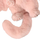 Plush Rabbit Doll Soft Cute PP Cotton Filling Wing Long Tail Design Stuffed Bunny Toy for Children Adults Pink