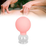 Glass Silicone Cupping Cup Vacuum Suction Massage Therapy for Face Skin Beauty Tool Model 2