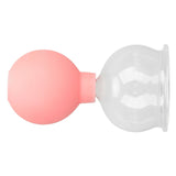 Glass Silicone Cupping Cup Vacuum Suction Massage Therapy for Face Skin Beauty Tool Model 5 - 45-Degree Angle