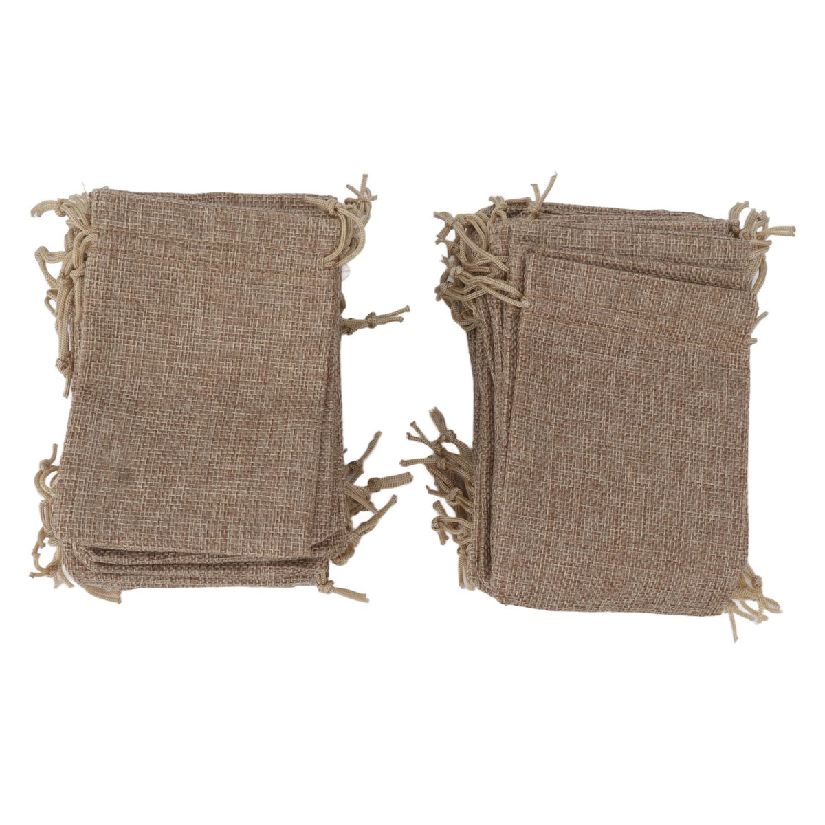 50PCS Burlap Gift Bags with Drawstring Linen Jewelry Pouches Wedding Hessian Jute Bags for Party DIY Craft