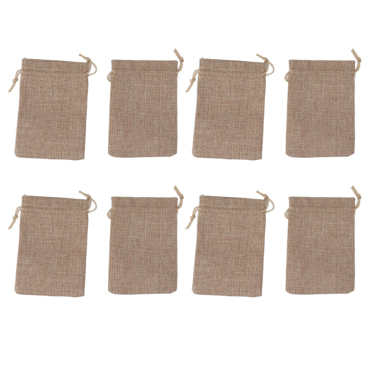 50PCS Burlap Gift Bags with Drawstring Linen Jewelry Pouches Wedding Hessian Jute Bags for Party DIY Craft