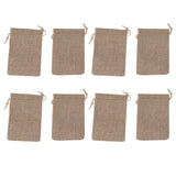 50PCS Burlap Gift Bags with Drawstring Linen Jewelry Pouches Wedding Hessian Jute Bags for Party DIY Craft - 45-Degree Angle