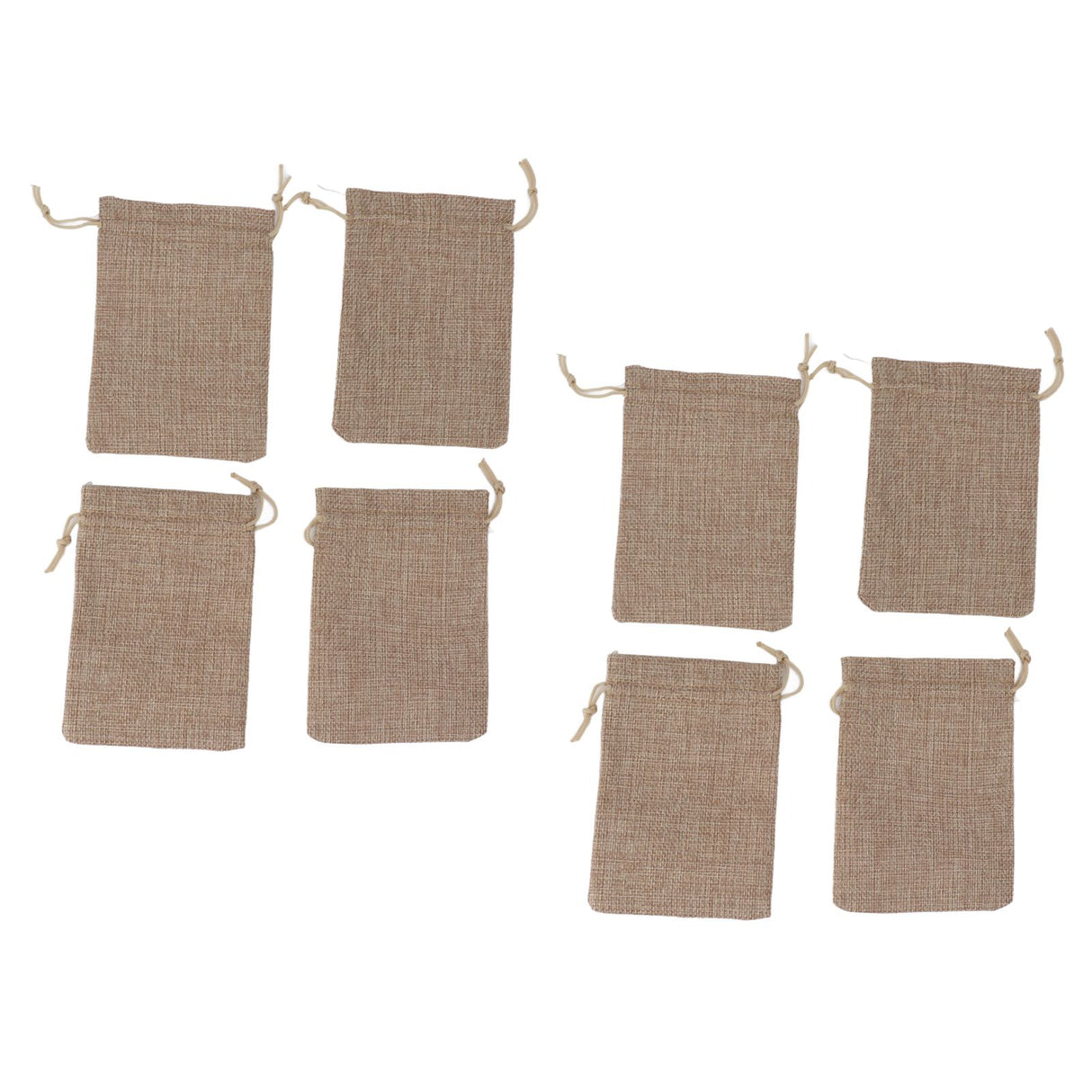 50PCS Burlap Gift Bags with Drawstring Linen Jewelry Pouches Wedding Hessian Jute Bags for Party DIY Craft