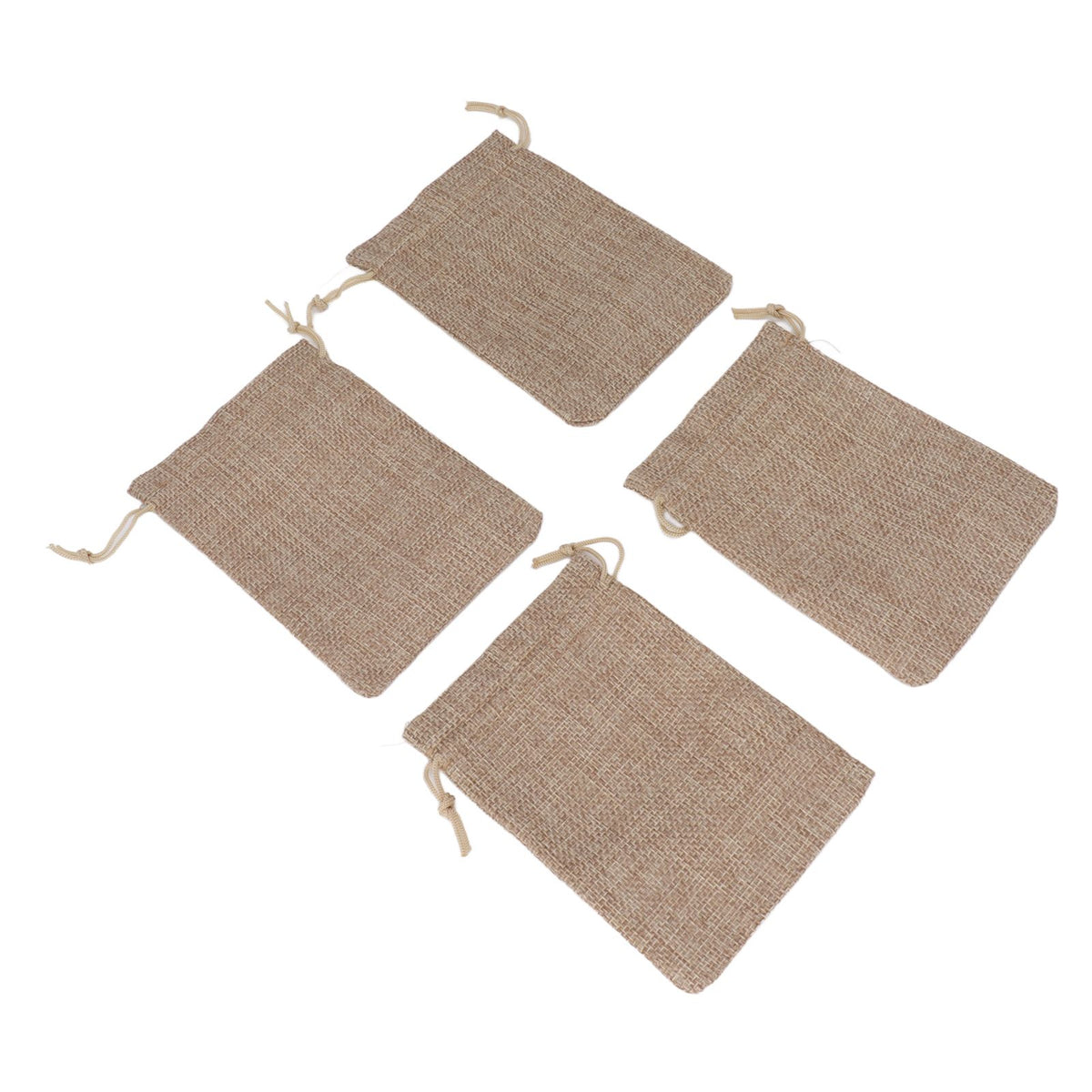 50PCS Burlap Gift Bags with Drawstring Linen Jewelry Pouches Wedding Hessian Jute Bags for Party DIY Craft