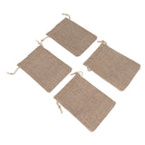 50PCS Burlap Gift Bags with Drawstring Linen Jewelry Pouches Wedding Hessian Jute Bags for Party DIY Craft