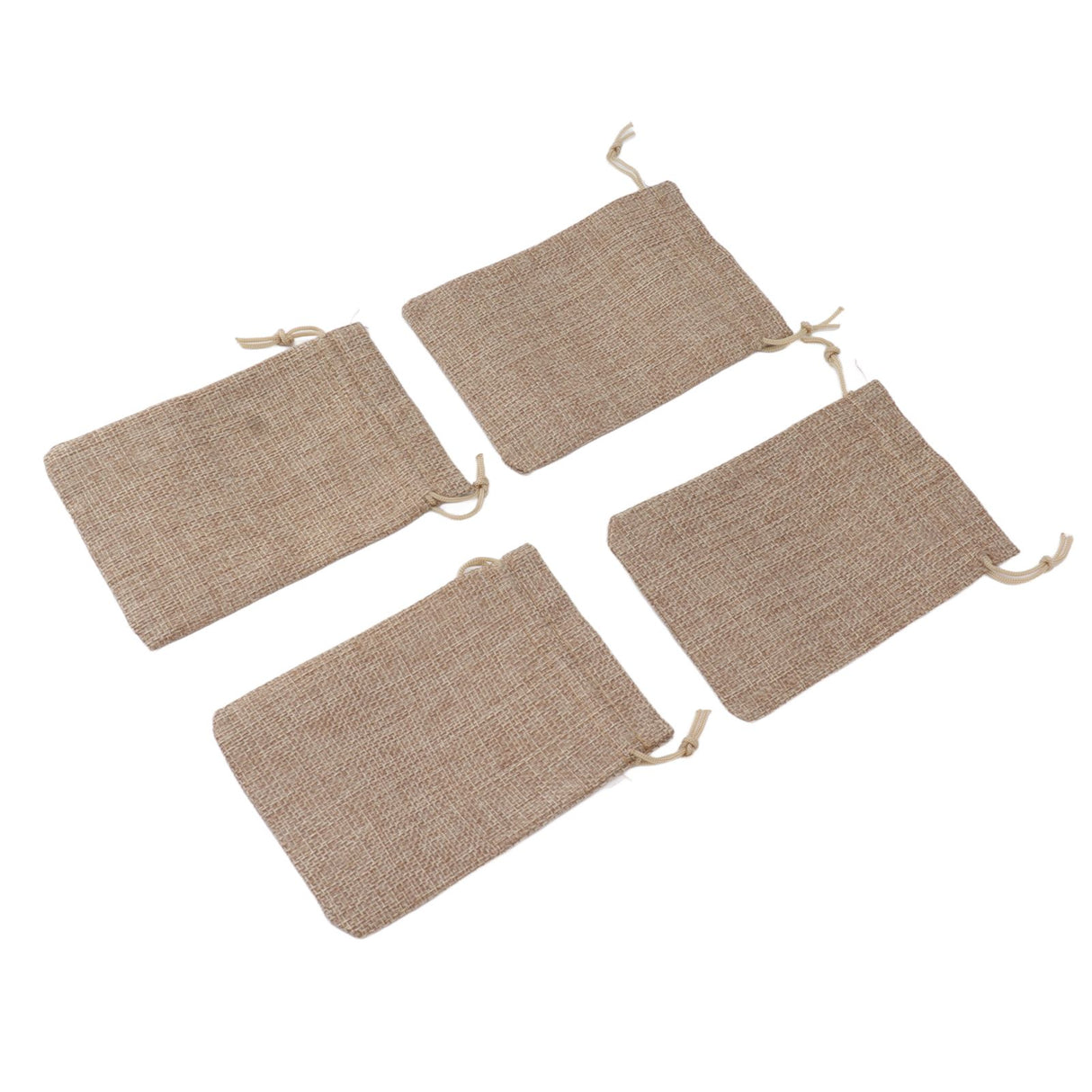 50PCS Burlap Gift Bags with Drawstring Linen Jewelry Pouches Wedding Hessian Jute Bags for Party DIY Craft