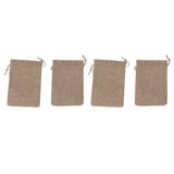 50PCS Burlap Gift Bags with Drawstring Linen Jewelry Pouches Wedding Hessian Jute Bags for Party DIY Craft - Extra Image