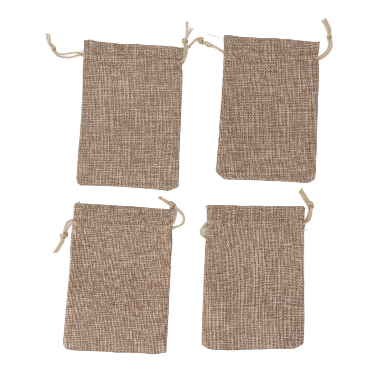 50PCS Burlap Gift Bags with Drawstring Linen Jewelry Pouches Wedding Hessian Jute Bags for Party DIY Craft