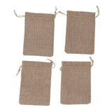 50PCS Burlap Gift Bags with Drawstring Linen Jewelry Pouches Wedding Hessian Jute Bags for Party DIY Craft - Extra Image