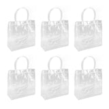 30Pcs Clear PVC Plastic Gift Bags with Handles Reusable Plastic Gift Wrap Tote Bags for Shopping Retail Goodies Business Boutique Wedding Birthday Party 20x20x8cm - Extra Image