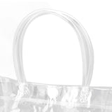 30Pcs Clear PVC Plastic Gift Bags with Handles Reusable Plastic Gift Wrap Tote Bags for Shopping Retail Goodies Business Boutique Wedding Birthday Party 20x20x8cm - Extra Image
