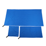 3Pcs Beach Towel Quick Dry Soft Blue Portability Breathable Skin Friendly for Gym Sports Outdoor