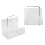 Acrylic Magazine Rack Transparent Acrylic File Book Holder for Office Organization Storage Decoration Reception - Low Angle