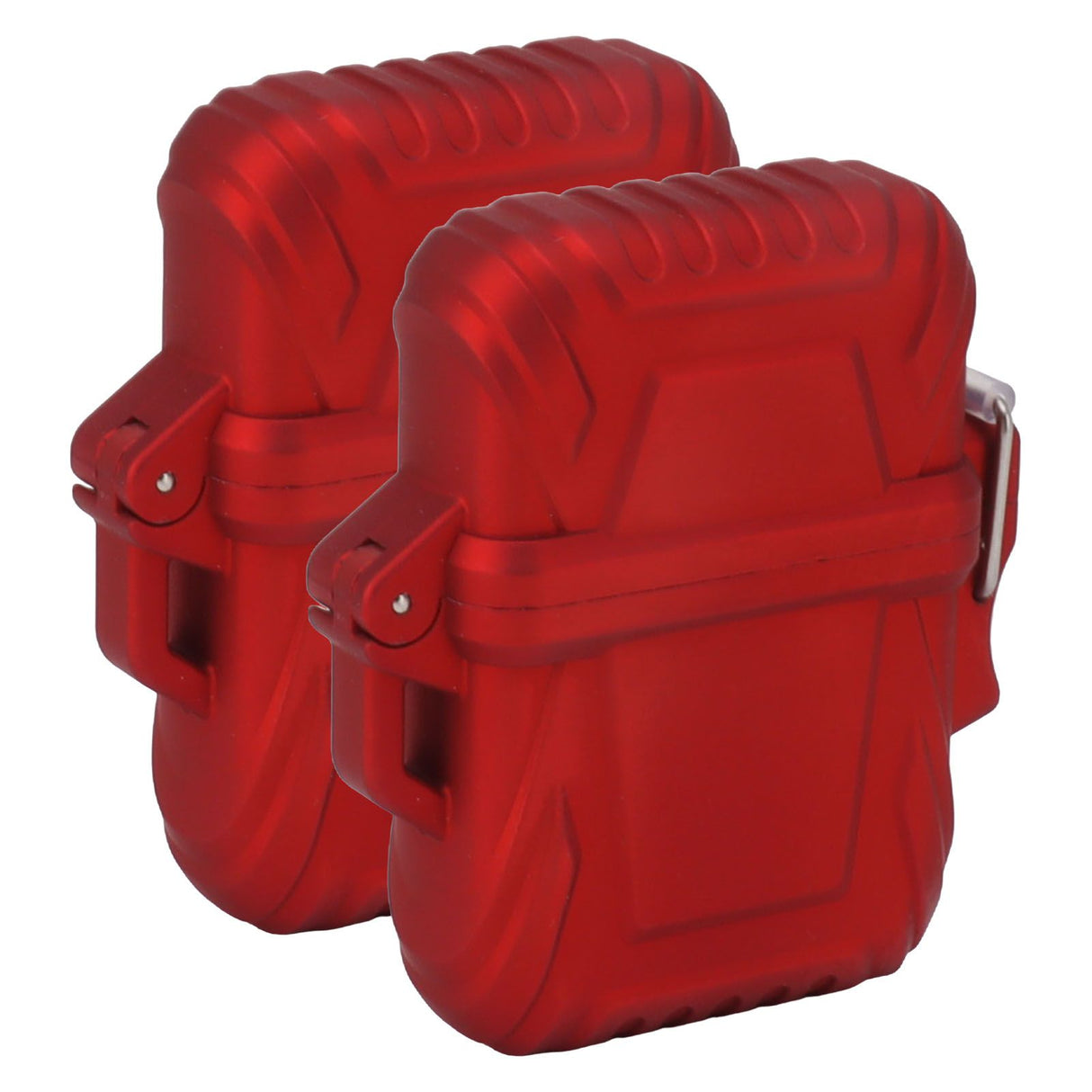 2PCS Torch Lighter Case IP56 Waterproof Safe Portable Torch Lighter Cover for Outdoor Camping Travel Red