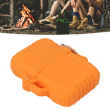 2PCS Torch Lighter Case IP56 Waterproof Safe Portable Torch Lighter Cover for Outdoor Camping Travel Orange