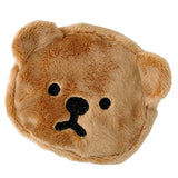 Cartoon Coin Purse Bear Shape Cute Portable Plush Mini Change Purse for Shopping Student Coffee - Front View