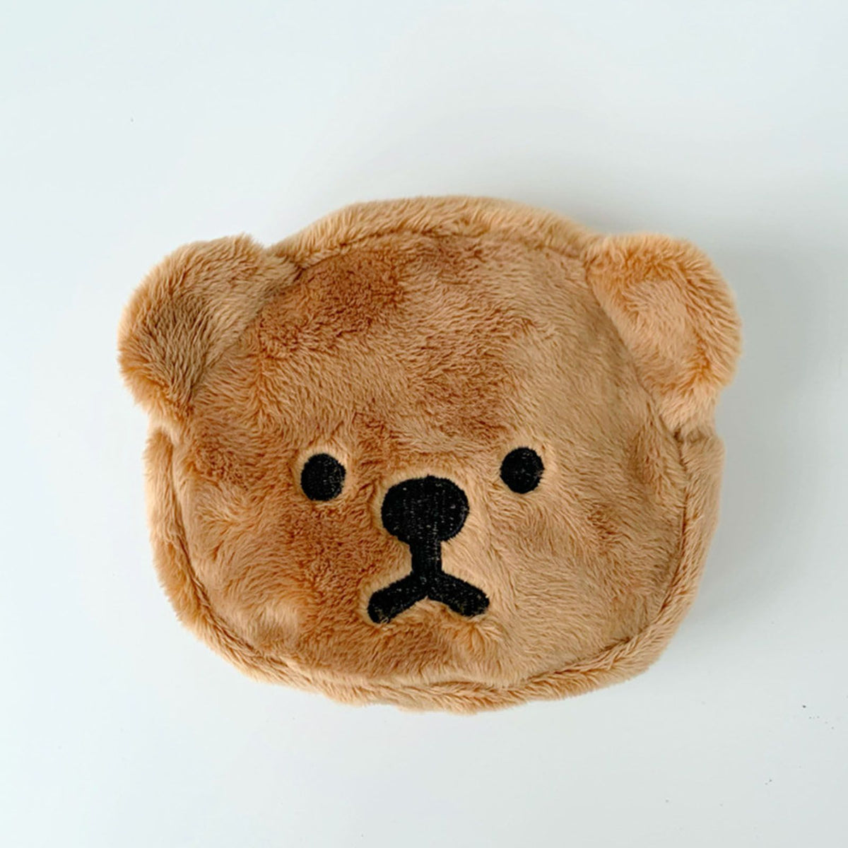 Cartoon Coin Purse Bear Shape Cute Portable Plush Mini Change Purse for Shopping Student Coffee
