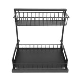 Under Sink Organizers and Storage Sliding Cabinet Basket Organizer 2 Tier Under Bathroom Storage Rack for Bathroom Kitchen Black - Extra Image