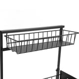 Under Sink Organizers and Storage Sliding Cabinet Basket Organizer 2 Tier Under Bathroom Storage Rack for Bathroom Kitchen Black
