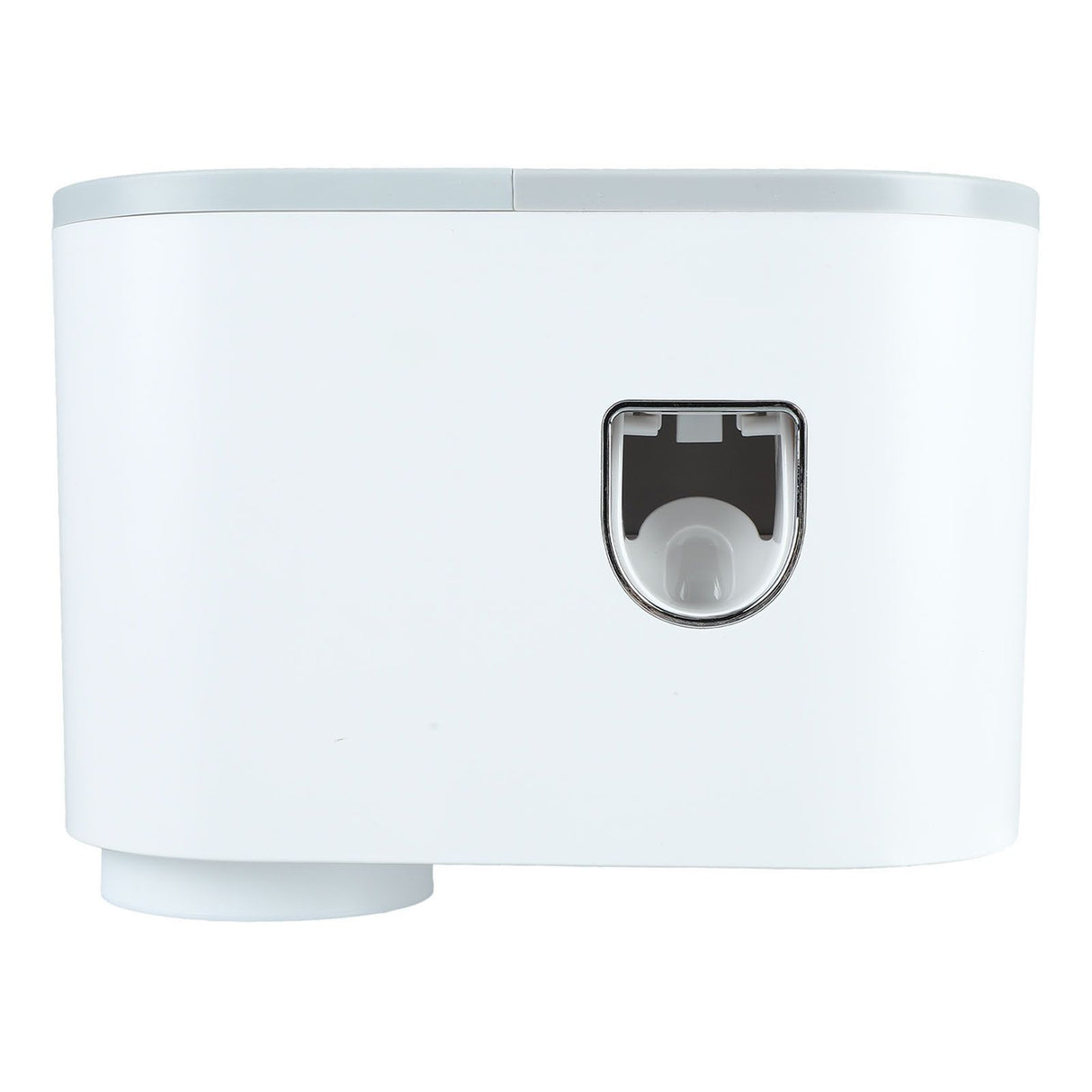 Wall Toothbrush Holder Top Storage Tray Adhesive Wall Mounted Toothbrush Rack with Toothpaste Dispenser for Bathroom