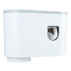 Wall Toothbrush Holder Top Storage Tray Adhesive Wall Mounted Toothbrush Rack with Toothpaste Dispenser for Bathroom