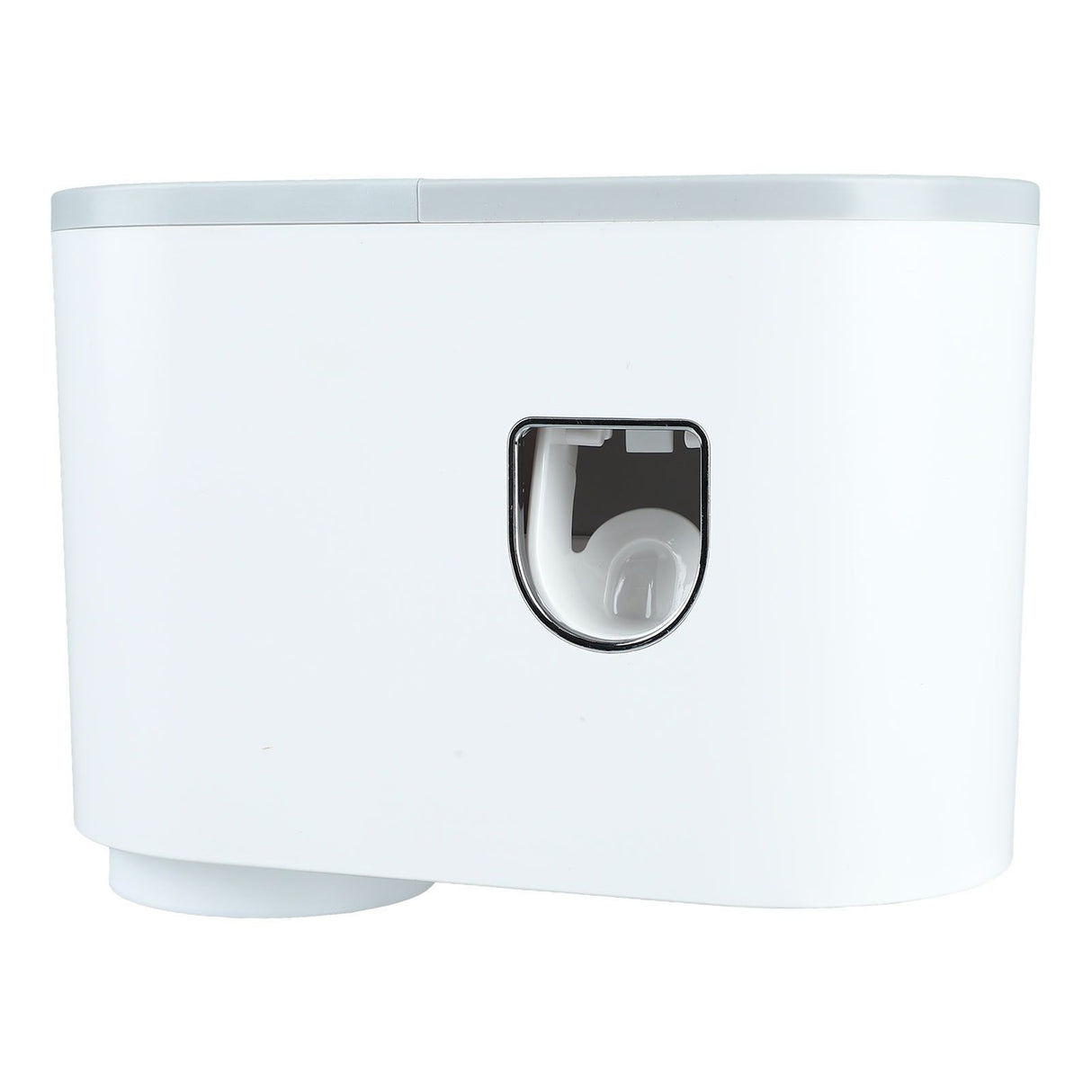 Wall Toothbrush Holder Top Storage Tray Adhesive Wall Mounted Toothbrush Rack with Toothpaste Dispenser for Bathroom