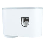 Wall Toothbrush Holder Top Storage Tray Adhesive Wall Mounted Toothbrush Rack with Toothpaste Dispenser for Bathroom