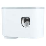 Wall Toothbrush Holder Top Storage Tray Adhesive Wall Mounted Toothbrush Rack with Toothpaste Dispenser for Bathroom - Rear View