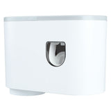 Wall Toothbrush Holder Top Storage Tray Adhesive Wall Mounted Toothbrush Rack with Toothpaste Dispenser for Bathroom - Close-Up Angle