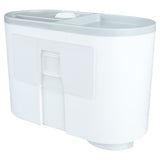 Wall Toothbrush Holder Top Storage Tray Adhesive Wall Mounted Toothbrush Rack with Toothpaste Dispenser for Bathroom