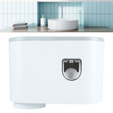 Wall Toothbrush Holder Top Storage Tray Adhesive Wall Mounted Toothbrush Rack with Toothpaste Dispenser for Bathroom - Extra Image