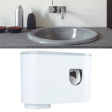 Wall Toothbrush Holder Top Storage Tray Adhesive Wall Mounted Toothbrush Rack with Toothpaste Dispenser for Bathroom - Extra Image