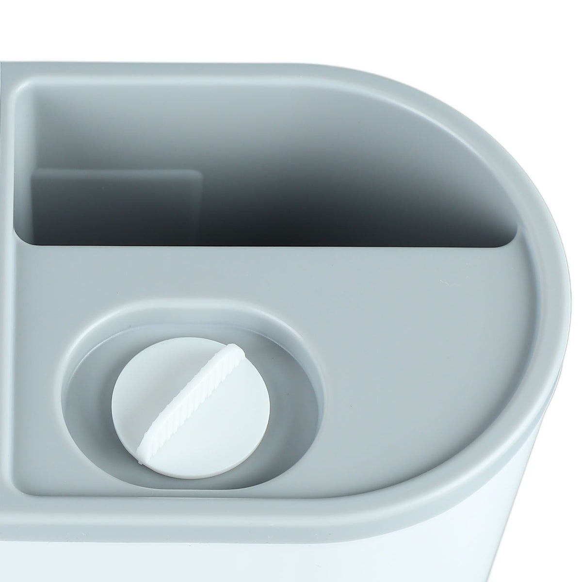 Wall Toothbrush Holder Top Storage Tray Adhesive Wall Mounted Toothbrush Rack with Toothpaste Dispenser for Bathroom